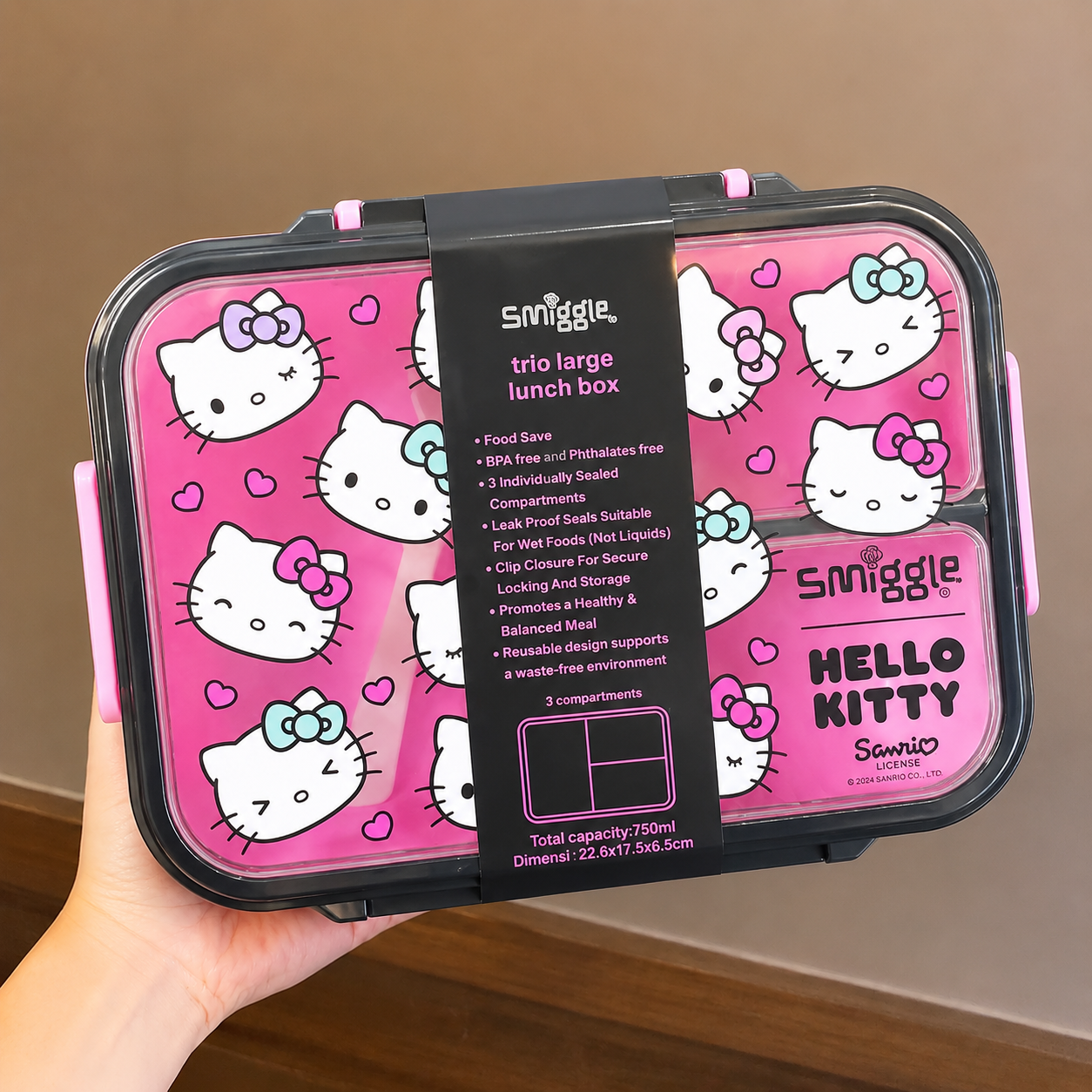 Smiggles Brand Cartoon Character Bento Lunch Box | Boys & Girls