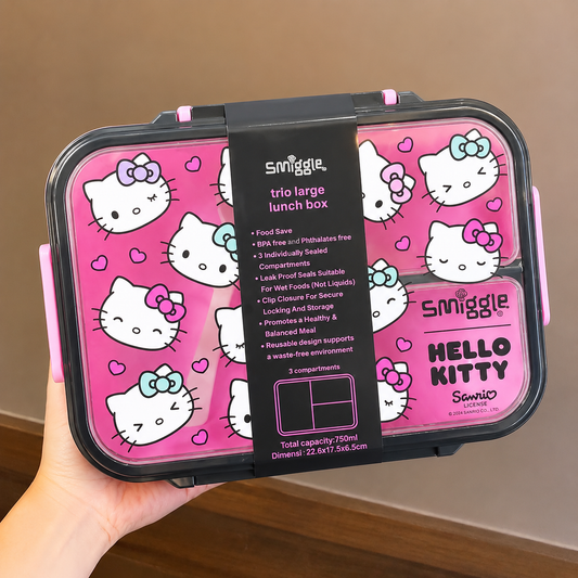 Smiggles Brand Cartoon Character Bento Lunch Box | Boys & Girls