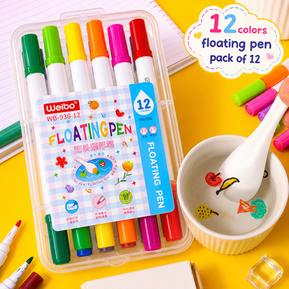 Magic Water Floating Double Head Markers | Pack Of 12