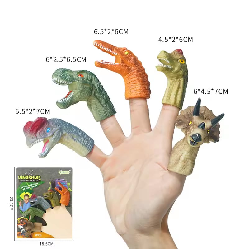 Dinosaur And Mermaid Unicorn Finger Puppet Toys