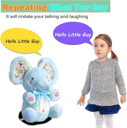 Peek-A-Boo Talking & Singing Elephant Toy With Moving Ears