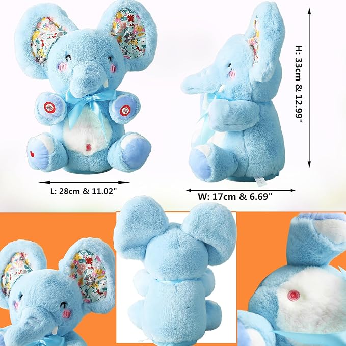 Peek-A-Boo Talking & Singing Elephant Toy With Moving Ears