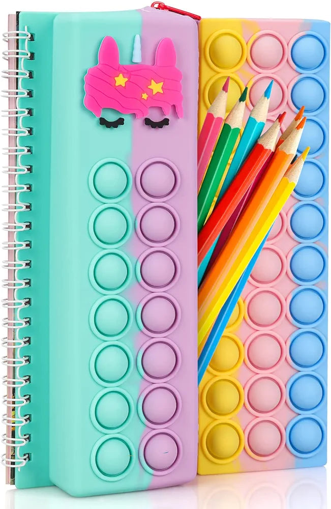Pop it Note Book With Pencil Pouch