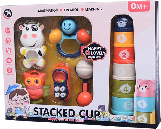 Rattle Box With Stacking Cups