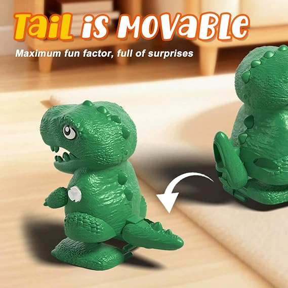 Wind Up Automatic Eggs Hatching Toy With Walking Chick and Dinosaur