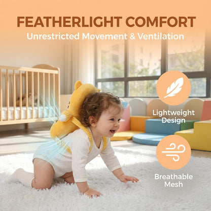 Baby Boy Lion Head Protector Pillow With Stretchable Straps