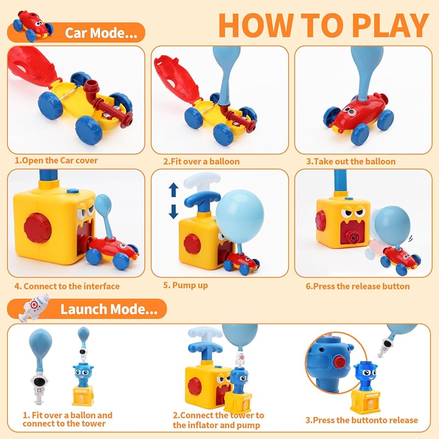 Balloon Pumping Launcher Car