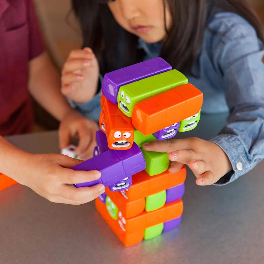 Wobbly Worms Tower Balancing Game | Tower Tumbling Stacking Board Games Building Jenga Blocks