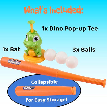Dinosaur Baseball Set With Automatic Ball Ejector
