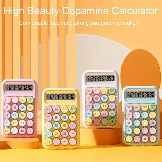 Retro Pastel Rainbow Calculator