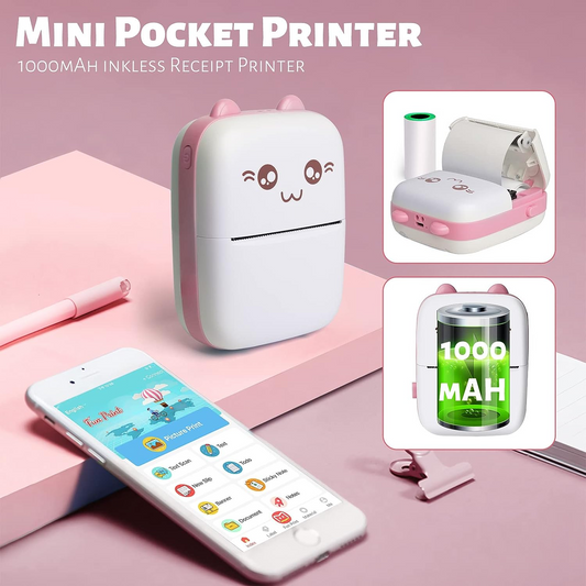 Portable Thermal Mini Photo Printer