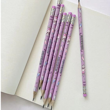 Yalong Kuromi Pencil Pack Of 12 With Eraser