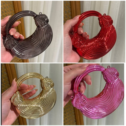 Pinteresty Knotted Half Moon Bag | Clutch | Purse