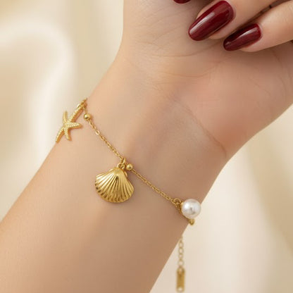Seashells Stainless Steel Bracelet | Anklet