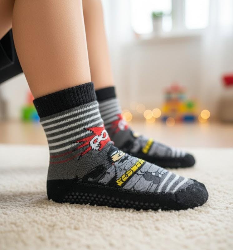 Batman Kids Carpet Socks + Booties