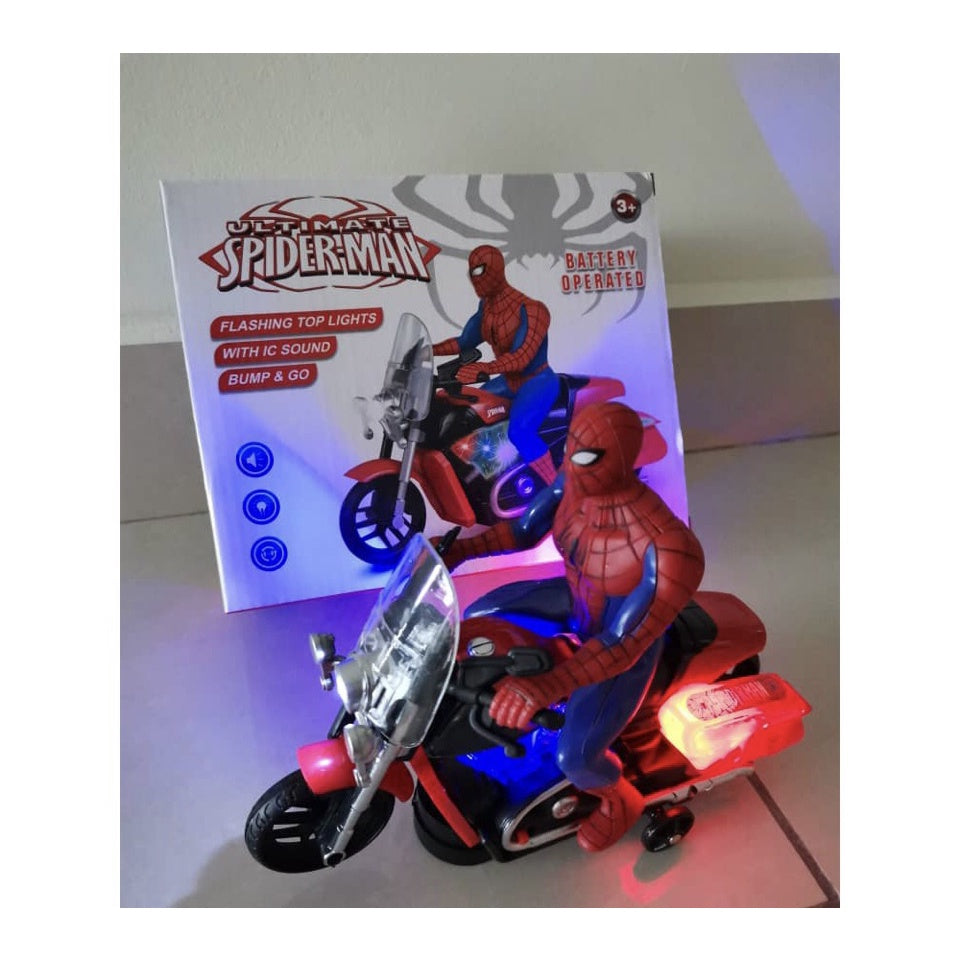 Spiderman Bike With Music and Flashing Lights