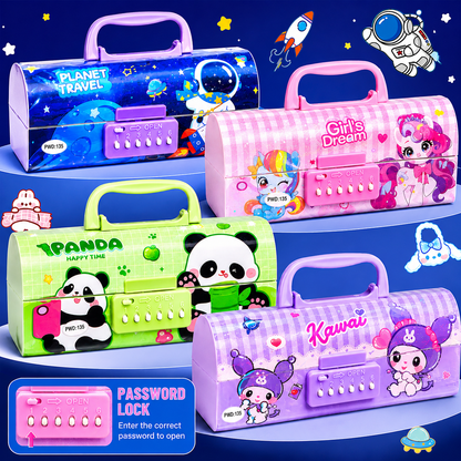 Secret Pencil Box With White Board | Compartments