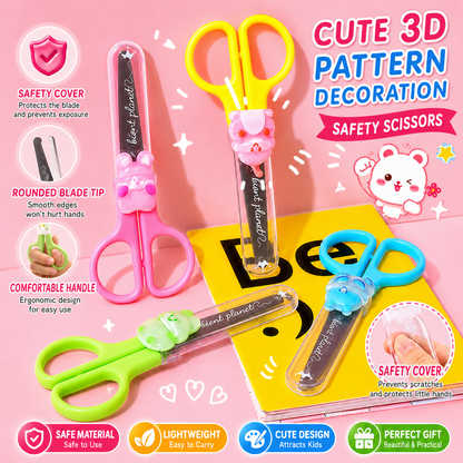 Kawaii Bunny Safety Cap Scissors