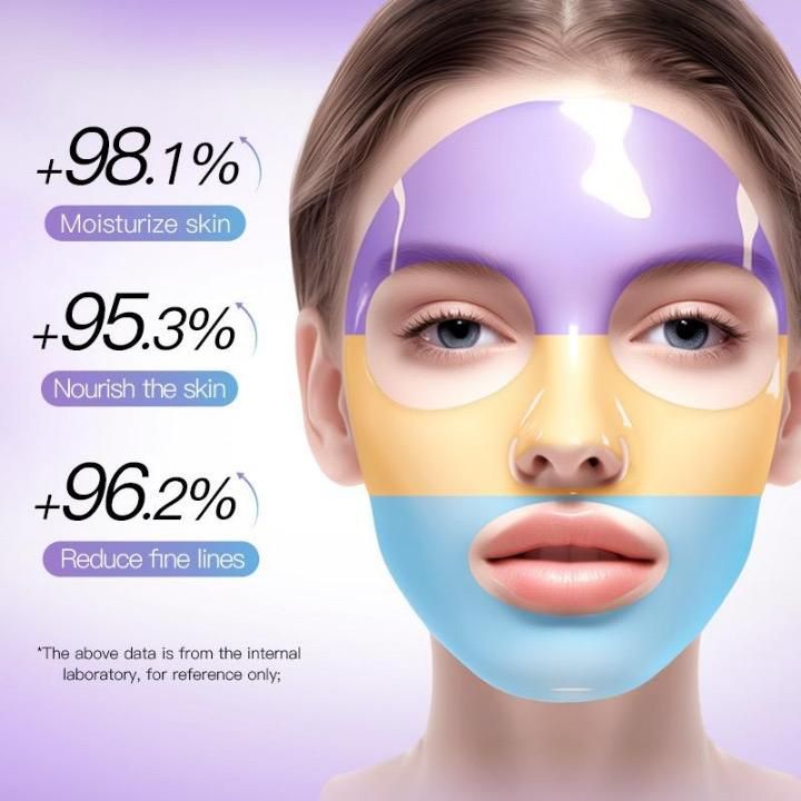 Grape Seed Hyaluronic Three Color Face Sheet Mask