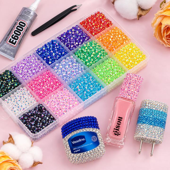 Bedazzling Rhinestones Kit With Glue and Tweezer