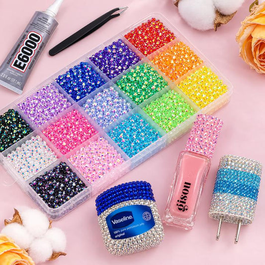 Bedazzling Rhinestones Kit With Glue and Tweezer