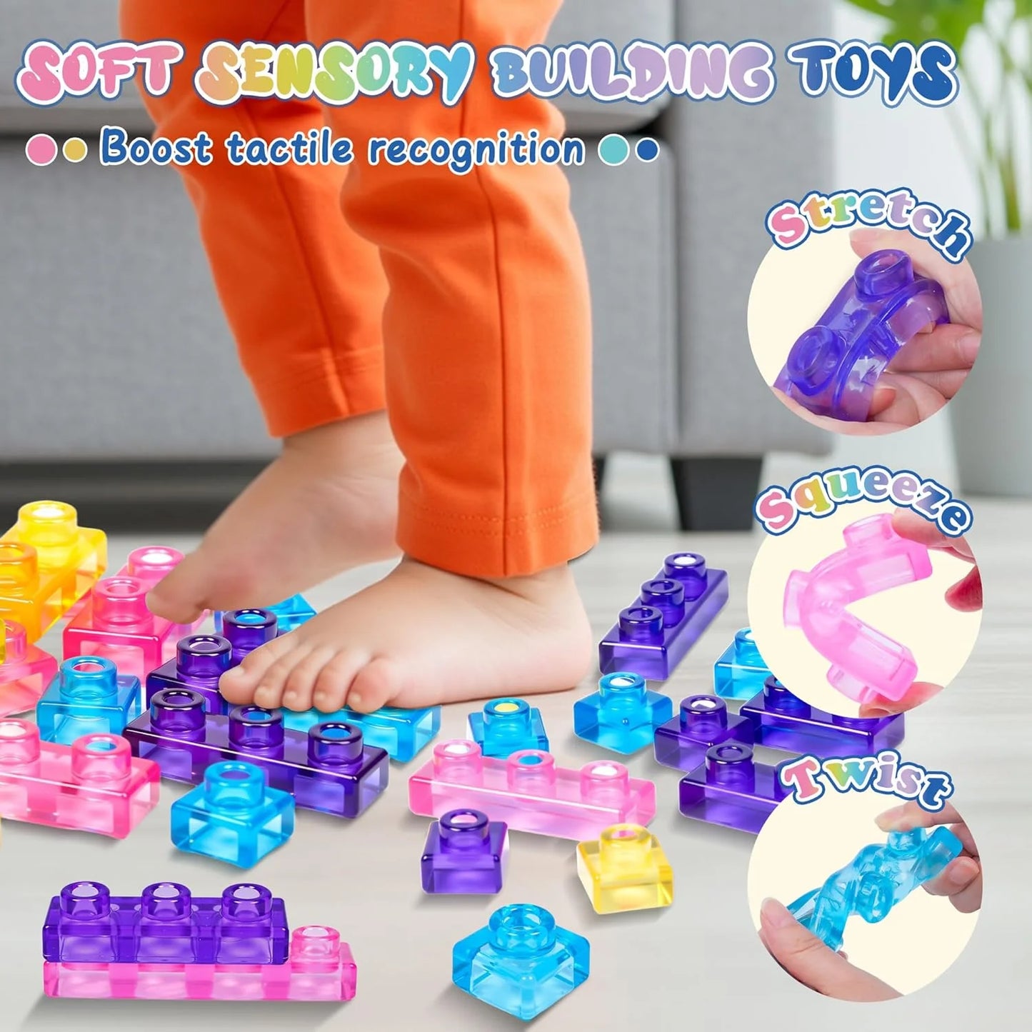 Soft Rubber Viral Gummy Jelly Blocks