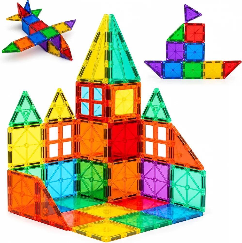 30 Pcs Magnetic Tiles Blocks For Kids