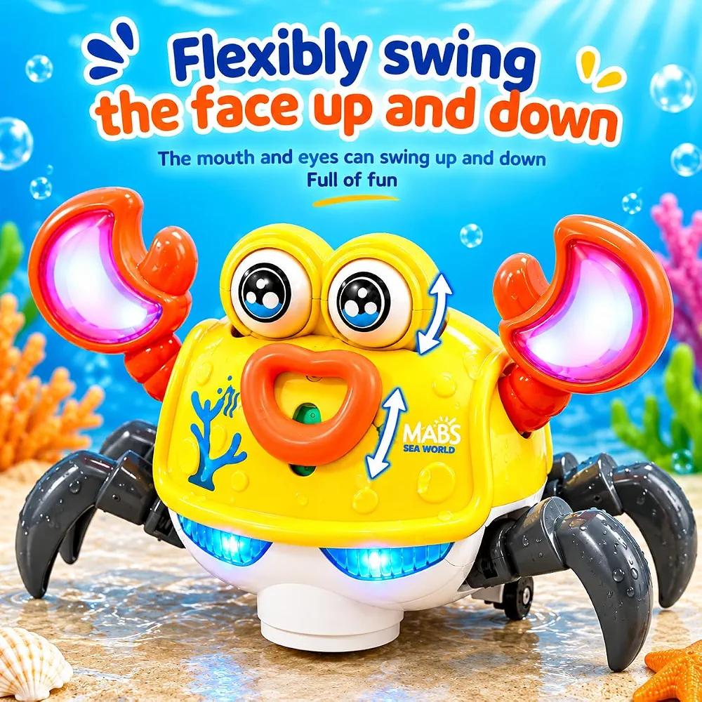 Musical Walking Crab | With Moving Eyes and Mouth