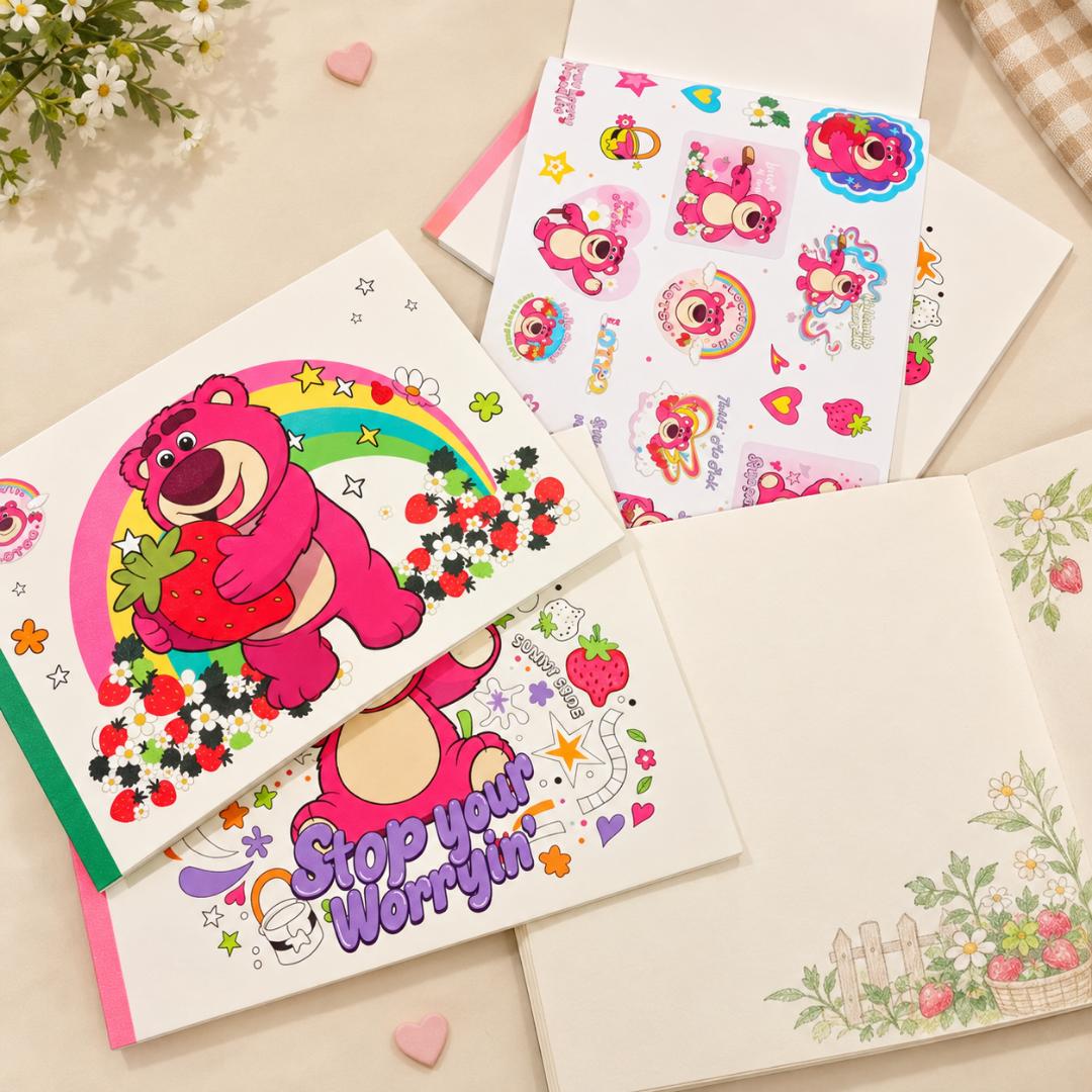 Lotso Art Sketch Pad Notebbok With Stickers | A4 30 Pages