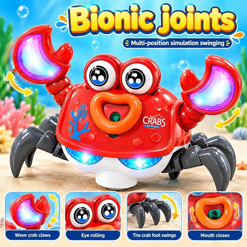 Musical Walking Crab | With Moving Eyes and Mouth