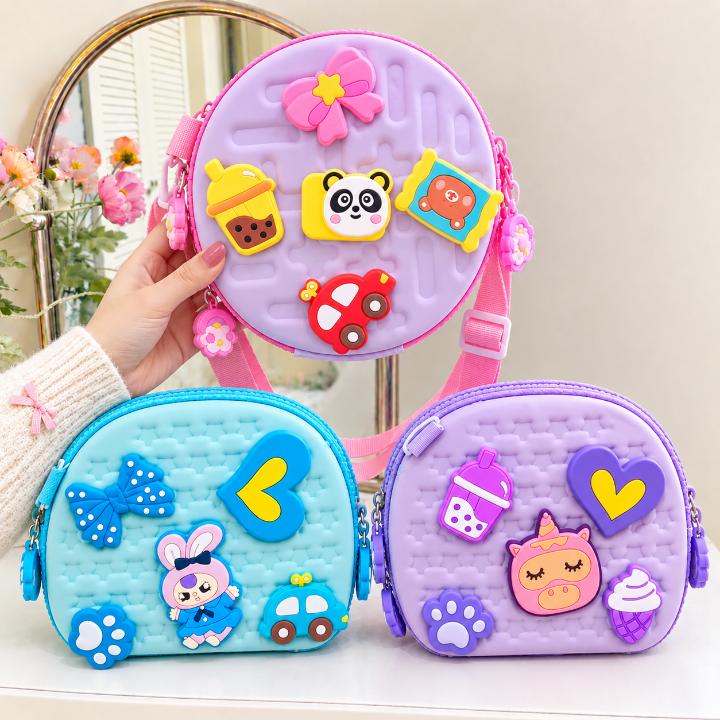 Kids 3D Charms Kawaii Sling Cross Body Bag