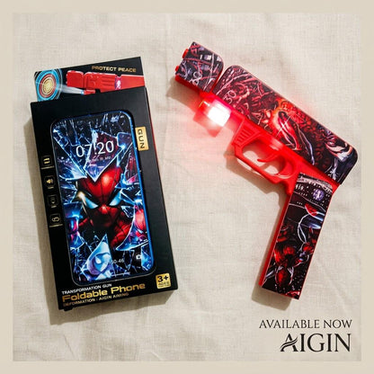 2 in 1 Foldable iPhone and Gun With Sound and Lights