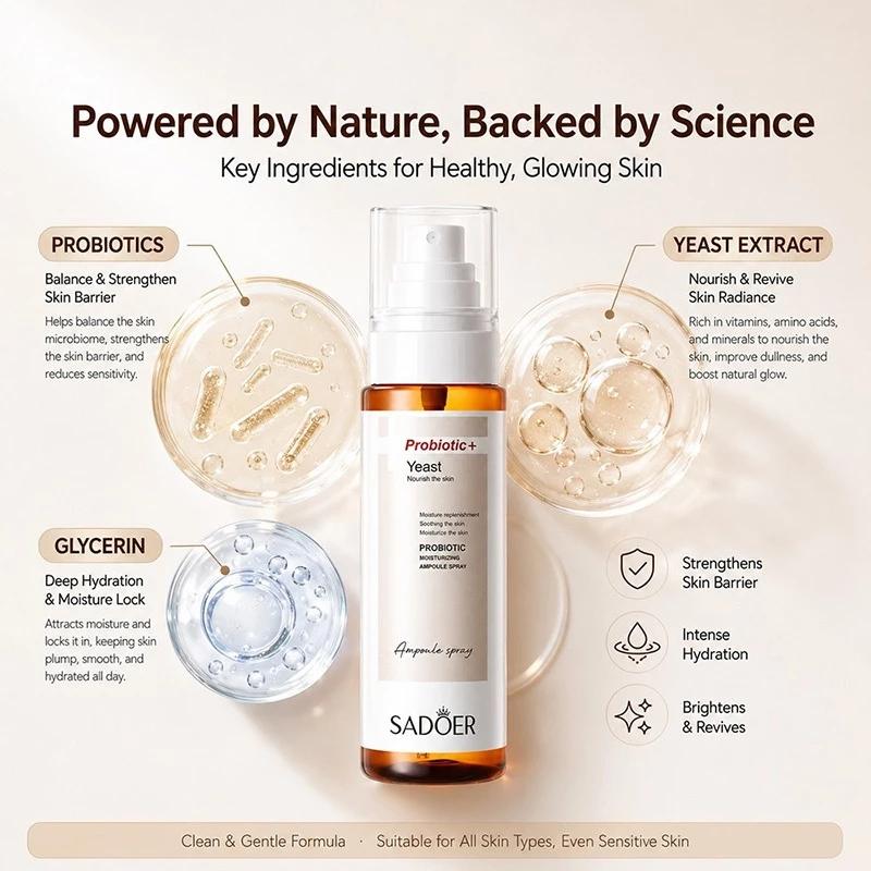 Korean Probiotic Hydrating Moisturizing Instant Glowing Skin Spray
