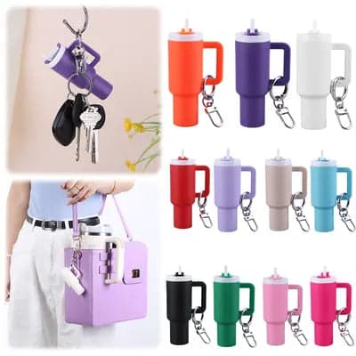 Tumbler Sipper Keychain | Bag Hanging