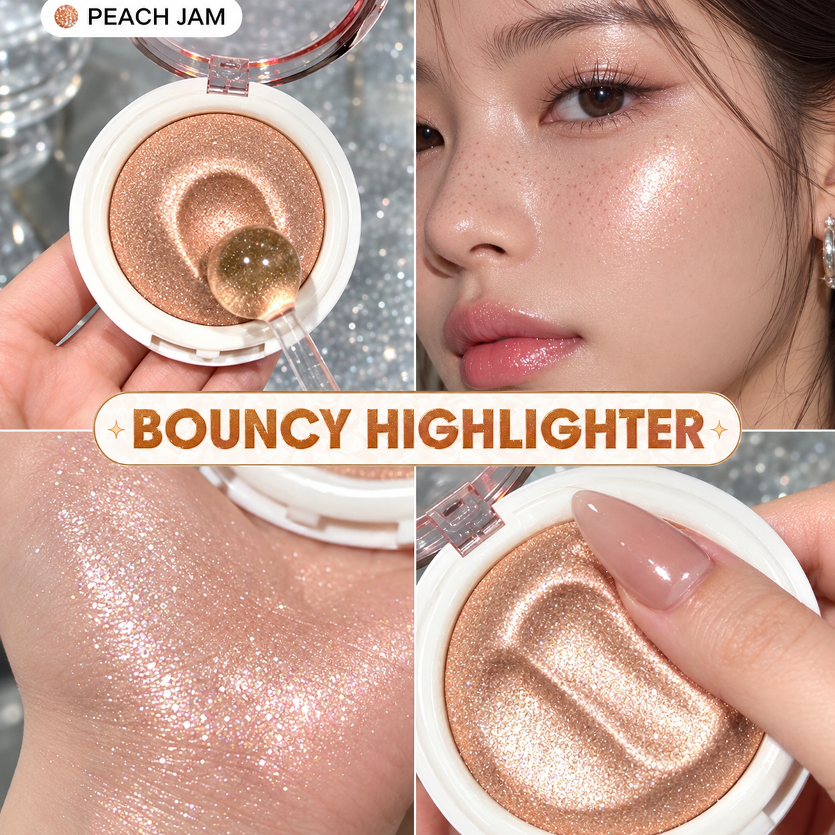 Koream Creamy Bouncy Glowchi Shimmer Highlighter