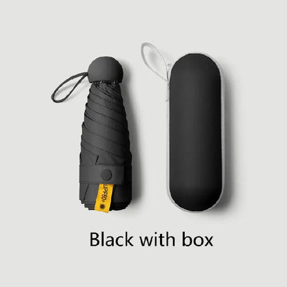Portable Capsule Travel Umbrella – UV Protection & Waterproof