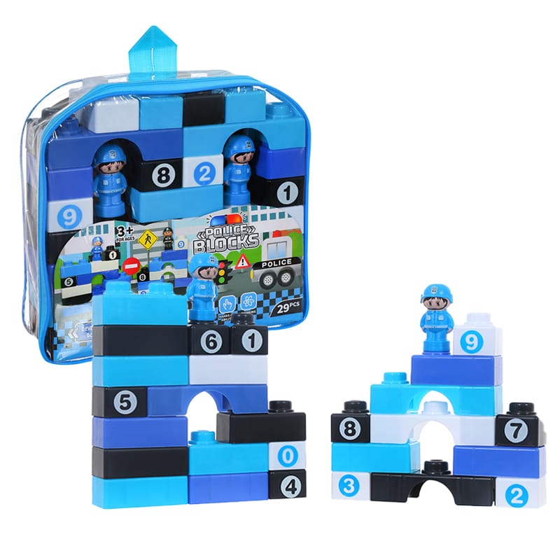 Police Building Blocks For Boys