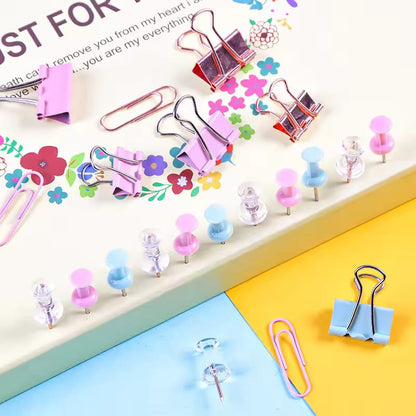 4 in 1 Paper Clips | Binder Clips |Bulldog Clips | Push Pins