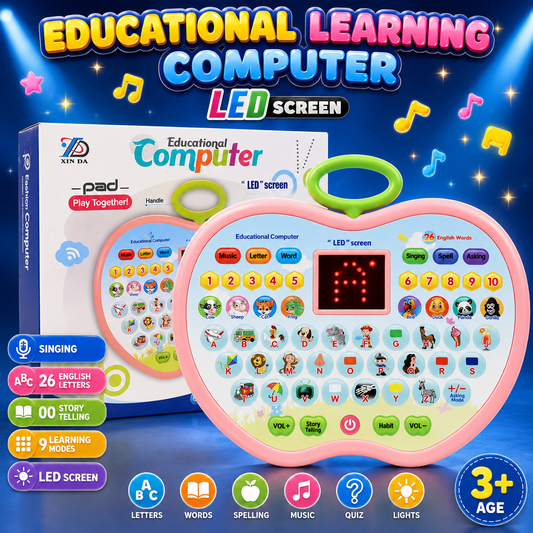 Educational Computer Toy For Kids With LED Screen