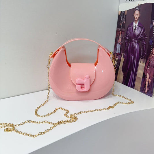 Half Moon Trendy Jelly Bag