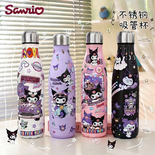 Kuromi Steel Water Bottle