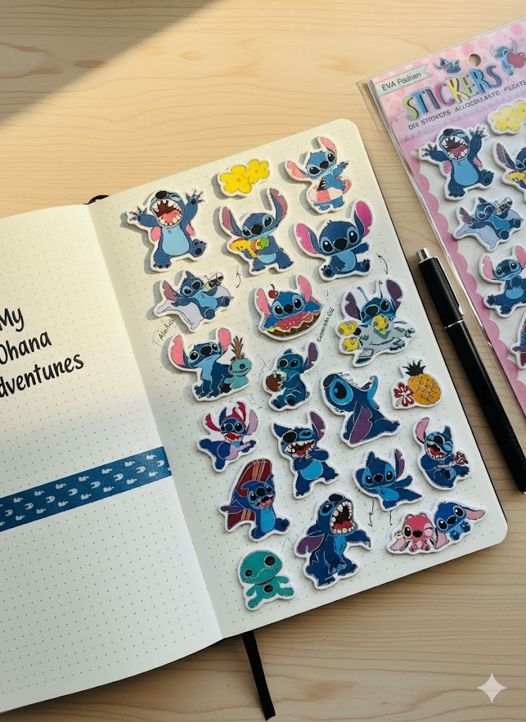 3D Kuromi | Labubu | Stitch Sticker Sheet