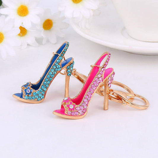 Rhinestones Heels Key Chain