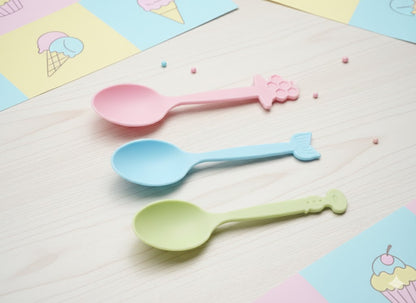 Pack of 20 Cute Lunch Box Forks & Spoons With Organizer
