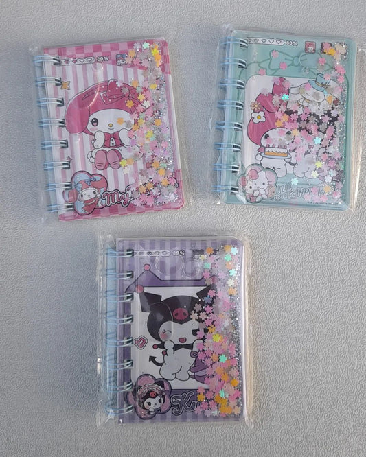 Sanrio Watery Confetti Filled Mini Diary