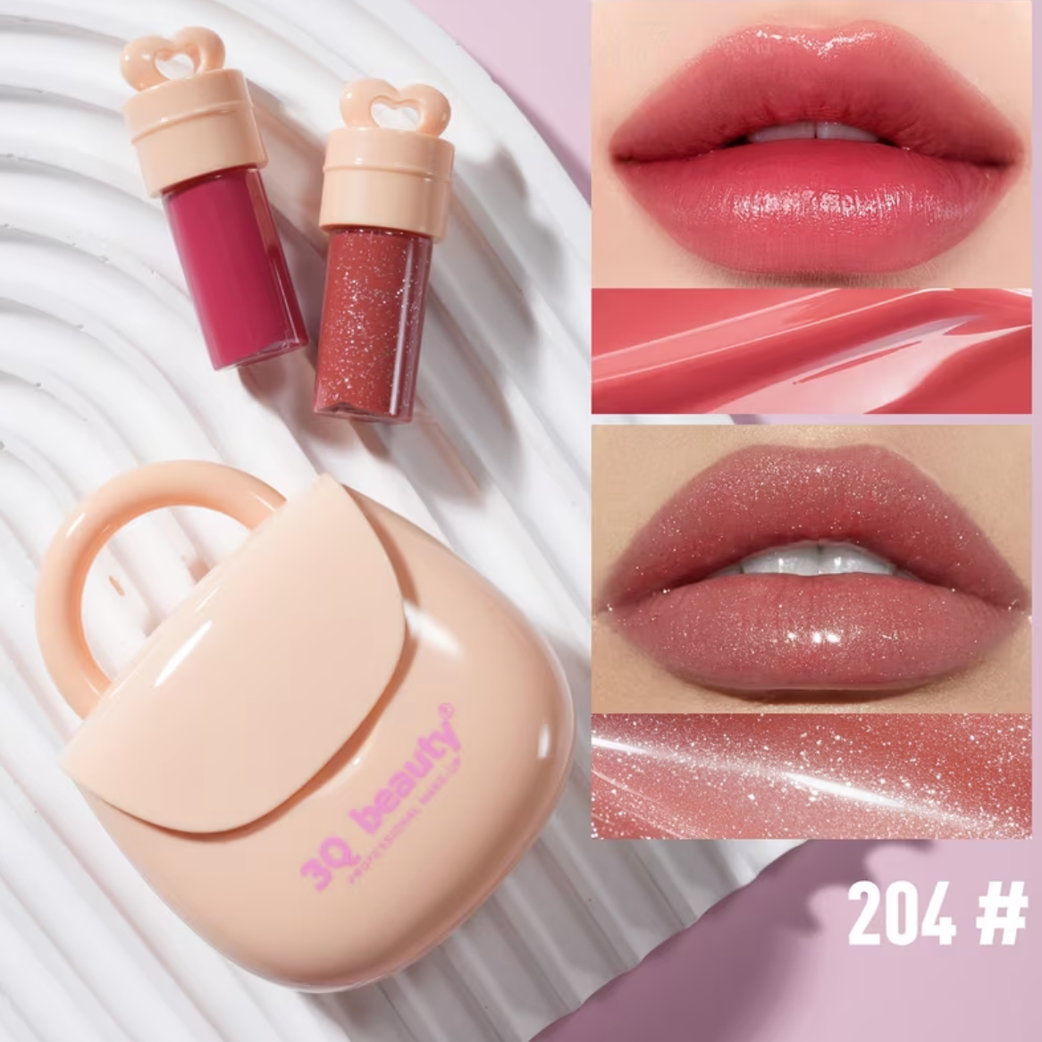 Korean Bag Lip Gloss Pack Of 2 Lipstick