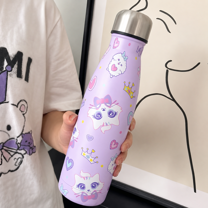 Premium Steel Character Water Bottles For Girls