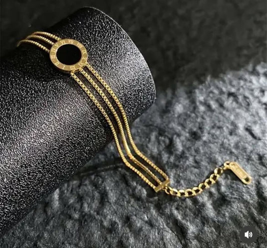 Three Chain Bracelet Stainless Steel