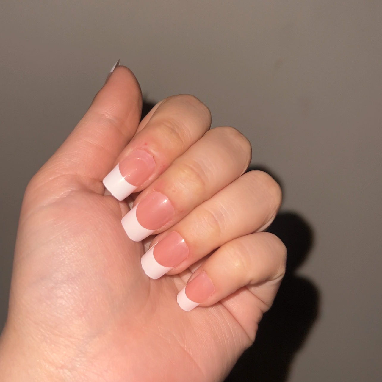 Natural Looking Press On French Nails