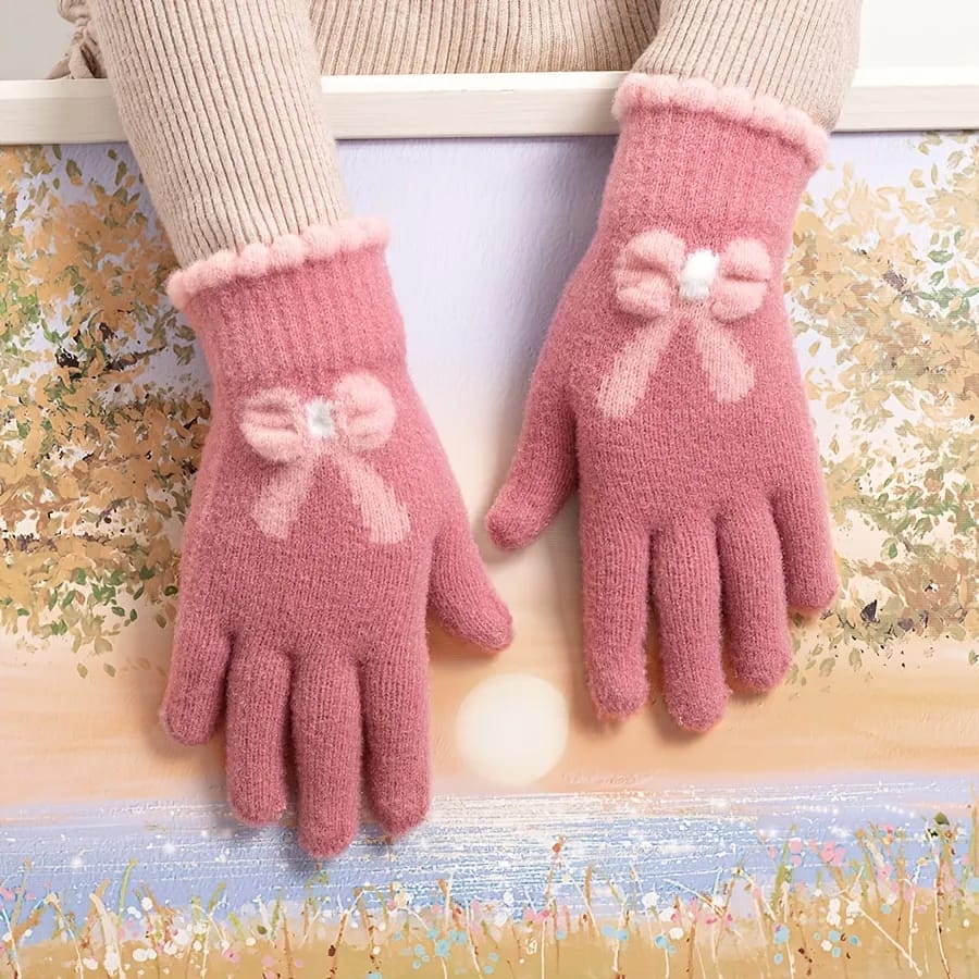 Bow Coquette Hand Gloves